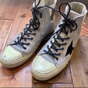 Golden Goose VStar 1 High Top Distressed sneakers